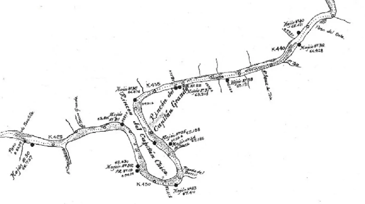 Paso del Bote KM 439 a Paso de Bustillo KM 424
