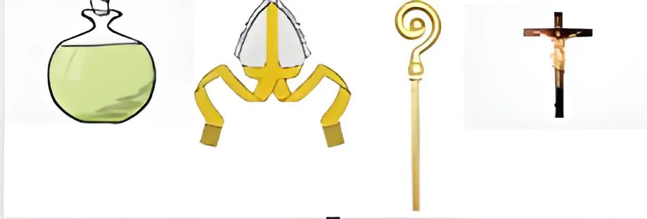 crisma mitra baculo cruz