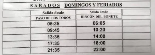 HorariosOmnibusR-Bonete