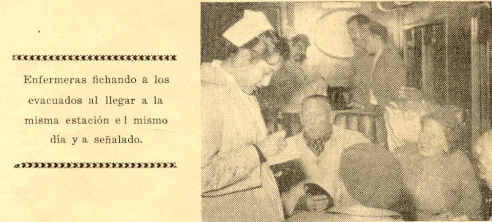 ENFERMERA EVACUADOS 1959
