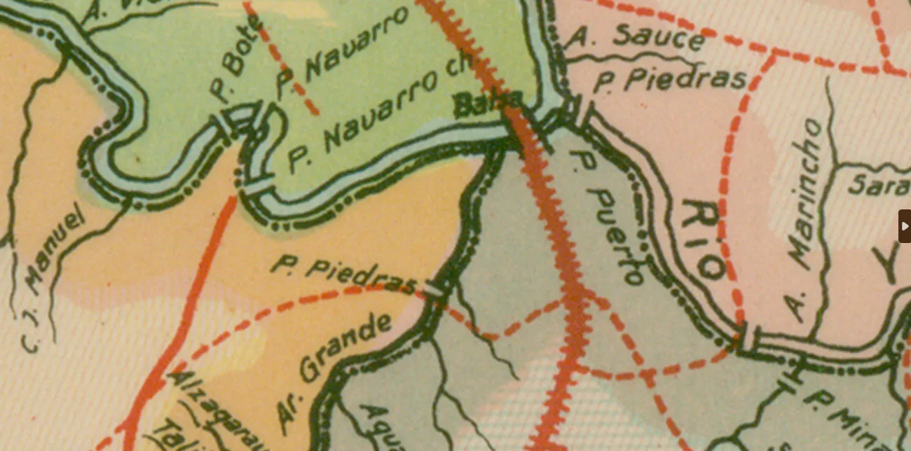 Balsa en Paso del Puerto