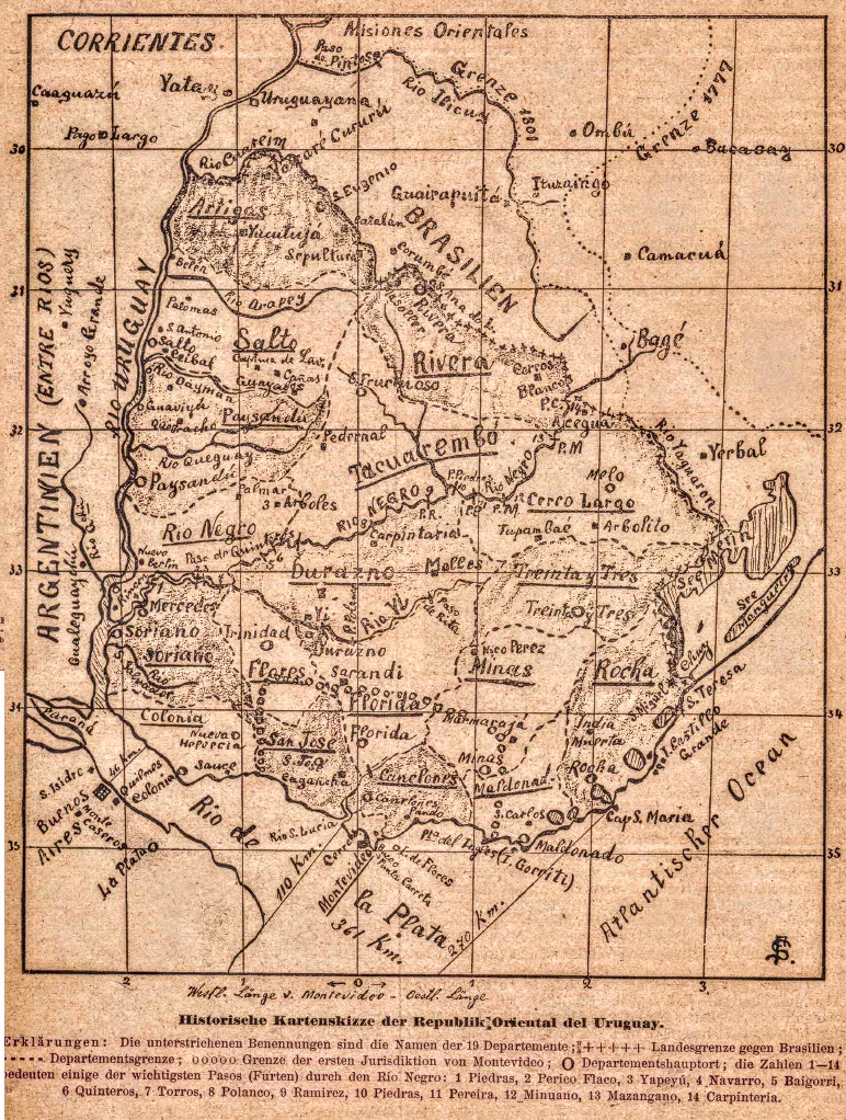 Mapa 2 Historische Kartenskizze del Republik Oriental del Uruguay (1)