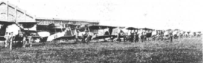 Hangares y Aviones en Uruguay 1925