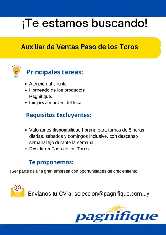 Auxiliar de Ventas Paso de los Toros[1915]