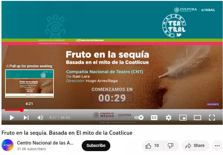 Obra Teatral EL FRUTO DE LA SEQUIA