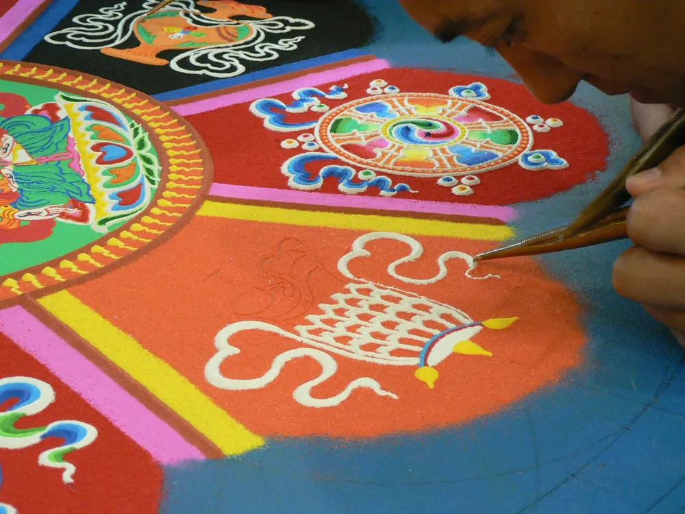 WhiteTaraMandalaConstruction