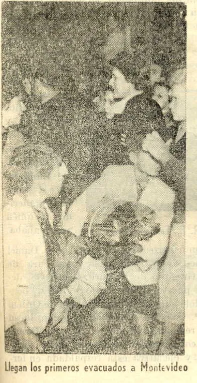 EVACUADOS EN MONTEVIDEO