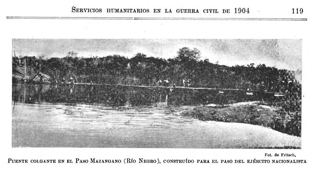 Puente Colgante en Paso Mazangano