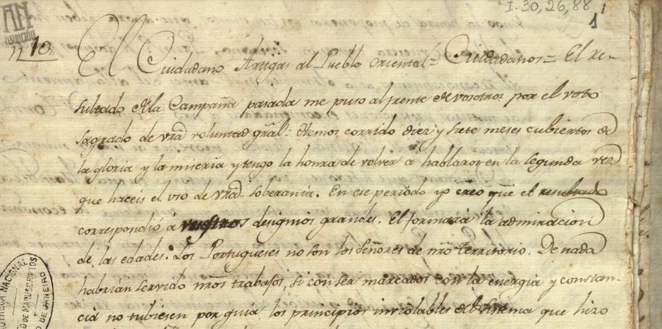 ANA Artigas Abril 1813